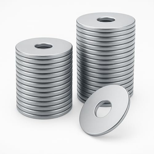 YFLeomry 120 arandelas planas M4, M4 x 10 mm, 304 arandelas de acero inoxidable, arandelas de carrocería para reparaciones en el hogar, tornillos tuercas y varilla roscada