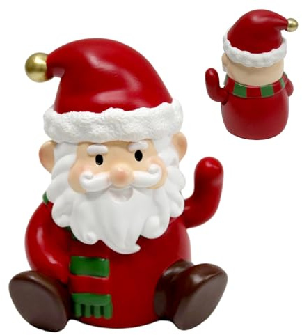 Julfigur för inomhus – rörliga armar pepparkaksgubbe figurer | söt jultomtedekoration för bord skrivbord lägenhet trädgård vinterkök
