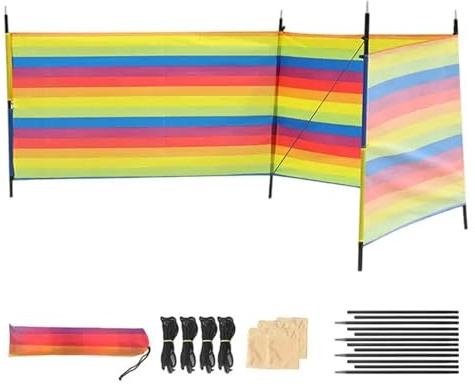 NihaoWXM Paravent de Plage Brise-Vue for Camping, Plage, Pare-Vent, abri, Portable, extérieur(S)