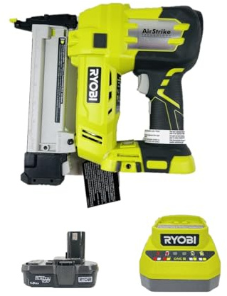 Ryobi 18v Air Strike 3/8-1-1/2in Cordless Stapler P360 + (1) Battery & Charger (Renewed)