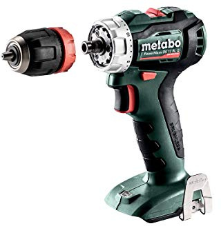 Metabo Akku Bohrschrauber BS 12 BL Q (12 V, mit LED-Licht, Quick System, Bithalter, Schnellspannbohrfutter) 601039890