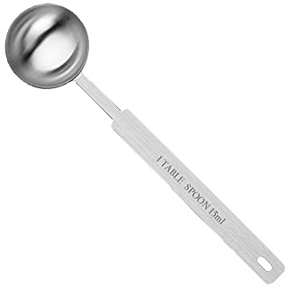 ONEKOO Long Handle Measuring Spoons 15ml, Premium Stainless Steel Metal Spoon, Tablespoon & Coffee Scoop, for Accurate Measure Liquid or Dry Ingredients, for Cooking Baking