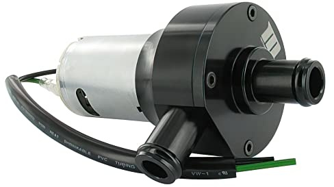 MOTOFORCE Pompa dell'acqua elettrica universale, 12 V, 15 mm, attacco nero