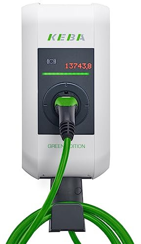 KEBA Wallbox | KeContact P30 Special Editions | Dienstwagen Edition | EN Type 2 Kabel (6 Meter) | 11 kW | ME | klimaneutrale GREEN EDITION