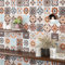 Livelynine Klebefolie Küchenrückwand Mosaik 40CMx10M Fliesenaufkleber Badezimmer Wasserfest Mosaikwandfliesen Selbstklebend Küche Bodenfliesen Selbstklebend Klebefolie Möbel Bunt Klebefolie Fliesen