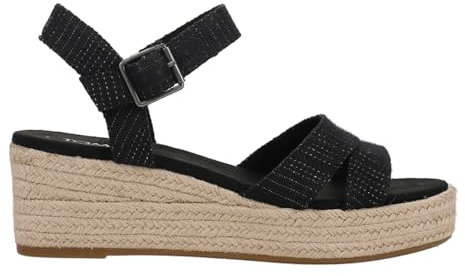 TOMS Damen Audrey_Black Sneaker, Schwarz, 37.5 EU