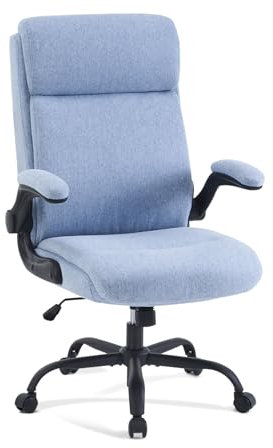 CASTLOVE Fabric Office Chair Ergonomic Desk Chairs for Home Office, Blue