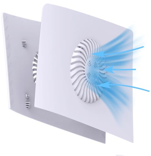LiLiTok Custodia superiore per PS5 Pro Faceplates, piastra di ricambio con valvola di raffreddamento, protezione antipolvere per accessori PS5 Pro [custodia 2 pezzi] (bianco)