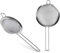 PARENCE.- Set di 2 setacci in acciaio inox da 8 cm di diametro - Setaccio in acciaio inox a maglia fine - Filtro per farina, pasticceria - Facile da pulire - Accessorio da cucina multiuso, 2 pezzi