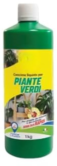 Concime Liquido Universale 1kg – 3 Tipologie: Piante Verdi, Fiorite e Uso Generale – Crescita Rapida – Fertilizzante in Bottiglia (Piante Verdi)