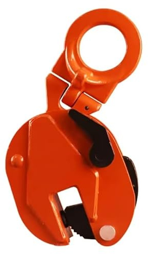 Abrazadera para Placas de 0,8 a 5 toneladas, mordazas de 15 a 50 mm (0,6 a 2 Pulgadas), Abrazadera Vertical para Placas de 1763 a 11023 LB, para elevación y Transporte, Horizontal o Vertical