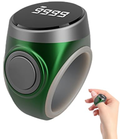 Clicker numérique - Compteur électronique avec écran - Traqueur de doigt portable pour prière, tricot, crochet | Compteur manuel utile pour le fitness, la salle de classe, les cours, les activités de