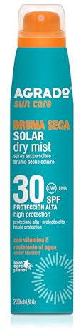 Protezione solare 30 SPF UVA UVB Protezione resistente all'acqua Invisible secco nebbia solare spray 360º Agrado