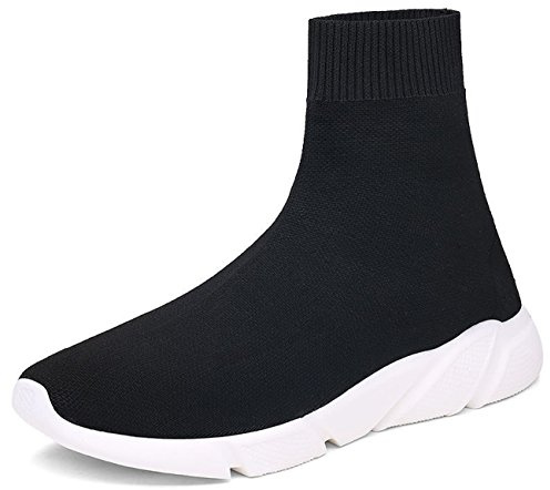 NEWQSING Unisex Scarpe da Ginnastica da Passeggio con Taglio Alto Scarpe Paio Fannullone Comfort Sneakers da Ginnastica in Maglia