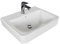 Pelipal Waschbecken aus Keramik Quickset 328 in Weiß, 55 cm breit | Keramik-Waschbecken