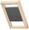 VELUX Original Dachfenster Plissee für P08, Graphit, mit Grauer Führungsschiene