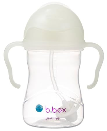 b.box Trinklernbecher Für Jeden Winkel | Flip-Top, Schwerer Strohhalm, Griff, Auslaufsicher | BPA-Frei & für Spülmaschine | Ab 6 M | 240 ml