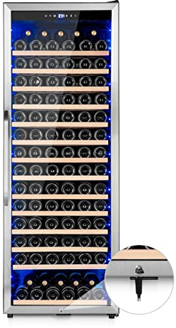 Velivi Wine Cooler Refrigerator, 179 Bottles Professional Wine Fridge with Powerful Compressor,Quiet Operation and Elegant Design for Wine Lovers