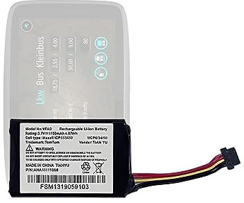 HIGHAKKU Replacement Battery AHA1111008 VFAD VF6P Compatible with Tomtom Go 6200, Go 6100, Go 6000, Go 5000, Go 600, Go 500 Navigation Device