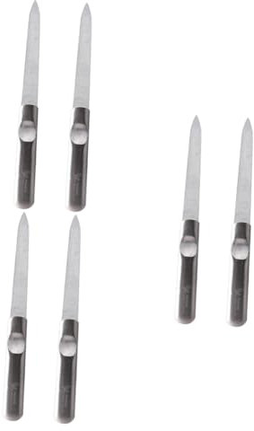 Beaupretty 6pezzi Unghie Acciaio Inossidabile Doppia Faccia Per Manicure e Pedicure Strumenti Essenziali Per Unghie Lisce e Lucide Per Uso Domestico e Professionale