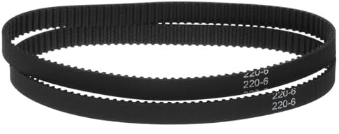 QUARKZMAN 2Stk 2GT Gummi Zahnriemen Gürtel Geschlossene Schleife Gummibänder 220-2GT-9 6mm Breite x 220mm Länge 3D Drucker Zahnriemen Gummizahnriemen Keilriemen Antriebsriemen
