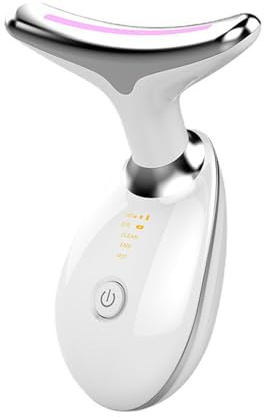 Micro-Glow Ansiktsbehandling, Nack Face Beauty Device Med Vibrerande Ansikte Och Trippelverkande Färglägen, 160° Omslag, För Nacke, Anti-aging, Rynkborttagning, Skönhetsvård