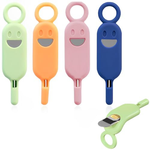 4 pines eyectores de tarjeta SIM, compatible con todas las marcas de teléfonos inteligentes, juego de agujas de extracción de tarjetas antipérdida + aguja de extracción de tarjetas