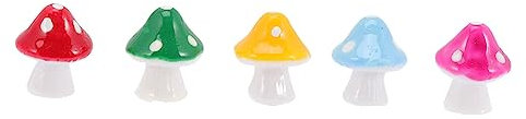 BESPORTBLE Set Di Statuette Di Funghi Da 30 Pezzi Decorazioni Per Funghi Da Giardino Decorazioni in Resina Accessori Multicolore Per La Decorazione Della Casa