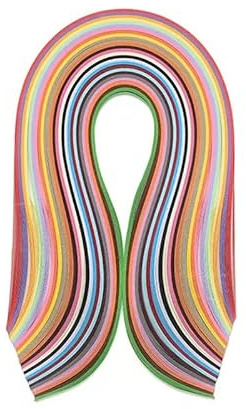 180 Sheets Quilling Paper Strips,36 Colors Quilling Paper Set,Paper Strips Quilling Slotted for DIY Arts and Crafts,54CM*7MM