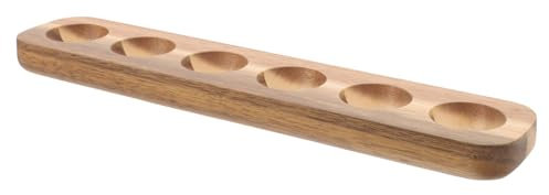 Tofficu Plateau à Œufs Bois Pour Stockage Support De Rangement Pour Œufs De Poule Design Simple Pour Maison