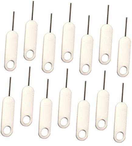 DECORNIJIA Lot de 20 Extracteurs De Carte Sim Universels en Acier Inoxydable Et Abs pour Smartphones, Outils Pratiques D'éjection De Cartes Sim, Petite Taille Légère, Compatibles Suppression Code Pin