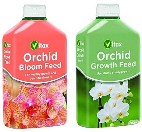 Vitax Orchid Growth Feed 500ml & Orchid Bloom Feed 500ml Bundle