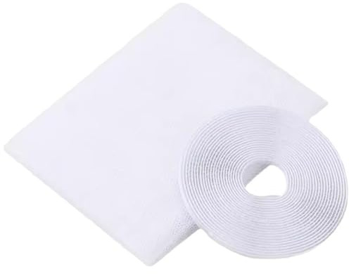 JchEnye Ogni Confezione Contiene 1 zanzariera per finestre, zanzariera, zanzariera per finestre, zanzariera autoadesiva per finestre, zanzariera per finestre, Porta (Bianca, 130 x 150 cm)