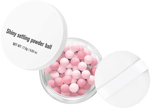 Polvo Fijador | Maquillaje con Brillo en Partículas Esféricas - Polvo Suelto con Brillos | para Mujeres y Novias en Bodas, Fiestas, Citas y Actuaciones