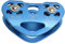 Double Climbing Zipline Pulley Heart Shaped Aerial Transport Ropeway Pulley für Scenic Cableway (Blau)