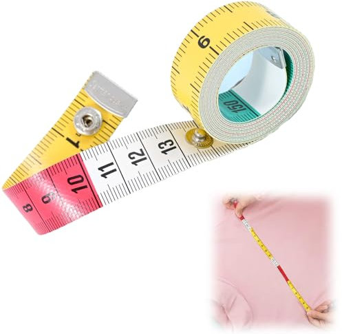1 Stück Schneidermaßband, Bandmaß, Maßband Körper, Nähen Weiches Doppelskala 150 cm/60 Inch, Rollmaßband für Schneider Handwerker, Haushalte Handwerker, Familienmaß