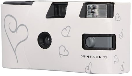 Fotocamera Usa e Getta per Matrimoni, Fotocamera Monouso da 35 Mm con Flash e 27 Pellicole a Colori, Fotocamera Usa e Getta per Matrimoni, Anniversari, Viaggi, Campeggio, Raduni