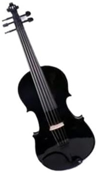violino Piccolo Violino Elettrico A 5 Corde Nero Strumento 4/4 Per Esibizioni