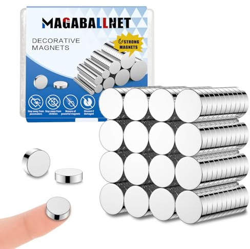 MAGABALLNET 30 pcs calamite potenti, magneti neodimio 15 * 2mm, calamite piccole rotonde in terre rare, magneti frigorifero, magneti per lavagne bianche, magneti piatti