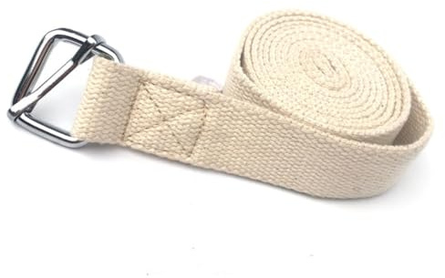 ELAYARD Ceinture de Yoga Extensible en Coton 3 Mètres Sangle D’Étirement Épaisse pour Fitness et Pilates Bande Élastique Portable pour Flexibilité Renforcement Musculaire et