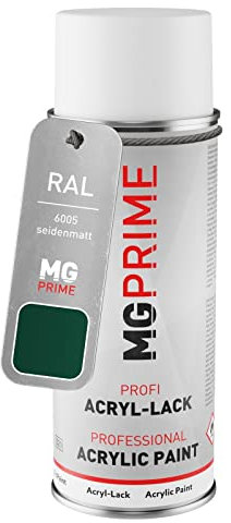 MG PRIME RAL 6005 Vert mousse/Moss green Bombe aérosol 400 ml mat satiné séchage rapide