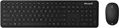 Microsoft Bluetooth Desktop (Set mit Maus und Tastatur, deutsches QWERTZ Tastaturlayout, schwarz, kabellos)