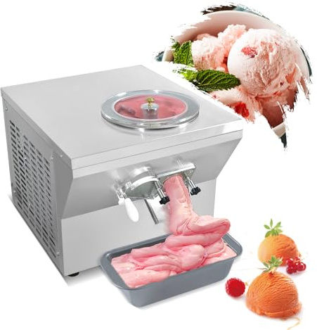 Kolice Commercial ETL Certified Countertop Hard Ice Cream Machine, 5.5 Gallon/Hour, Italian Water Ice & Fresh Fruit Snack Machine for Restaurants, Cafes, Food Trucks, and Bakeries