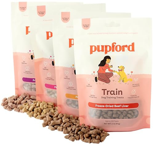 Pupford Freeze Dried Training Treats for Dogs & Puppies, 900+ Limited Ingredient Bites (Meat Bundle)