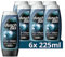 Duschdas Duschgel For Men Duschbad mit Fresh-Energy-Duftformel sorgt für eine erfrischende Dusche 6 x 225 ml