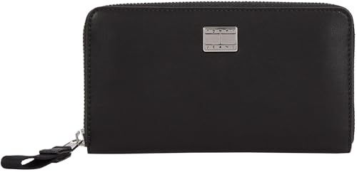 Tommy Jeans Damen Geldbörse American Cool Groß, Schwarz (Black), Einheitsgröße