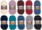 SUPERGARNE Sockenwolle Aktiv 4-fädig – 1000 g (10x100g), Strapazierfähig, Maschinenwaschbar, Made in Italy, Ideal für Socken und Strickprojekt (UNI Basic)