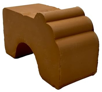 Generico Lot de 4 pieds en terre cuite pour pots de fleurs – supports artisanaux 5 x 8 cm – Idéal pour pots d'extérieur et d'intérieur – fabriqués à la main en Italie – résistants et respirants
