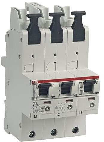 SLS-Schalter ABB S751/3-E35 selektiver Hauptsicherungsautomat SHU 35A 3x 1-polig mit Stecktechnik