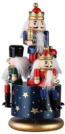 Boîte De Musique De Vacances - Boîtes Musicales De Casse-noisette De Noël, Figurines Rotatives Peintes À La Main | Boîte De Musique Décorative Festive, Ornement De Vacances Coloré Pour Les Magasins De